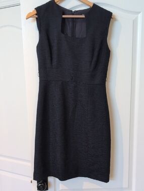 Classic Navy Sleeveless Sheath Dress